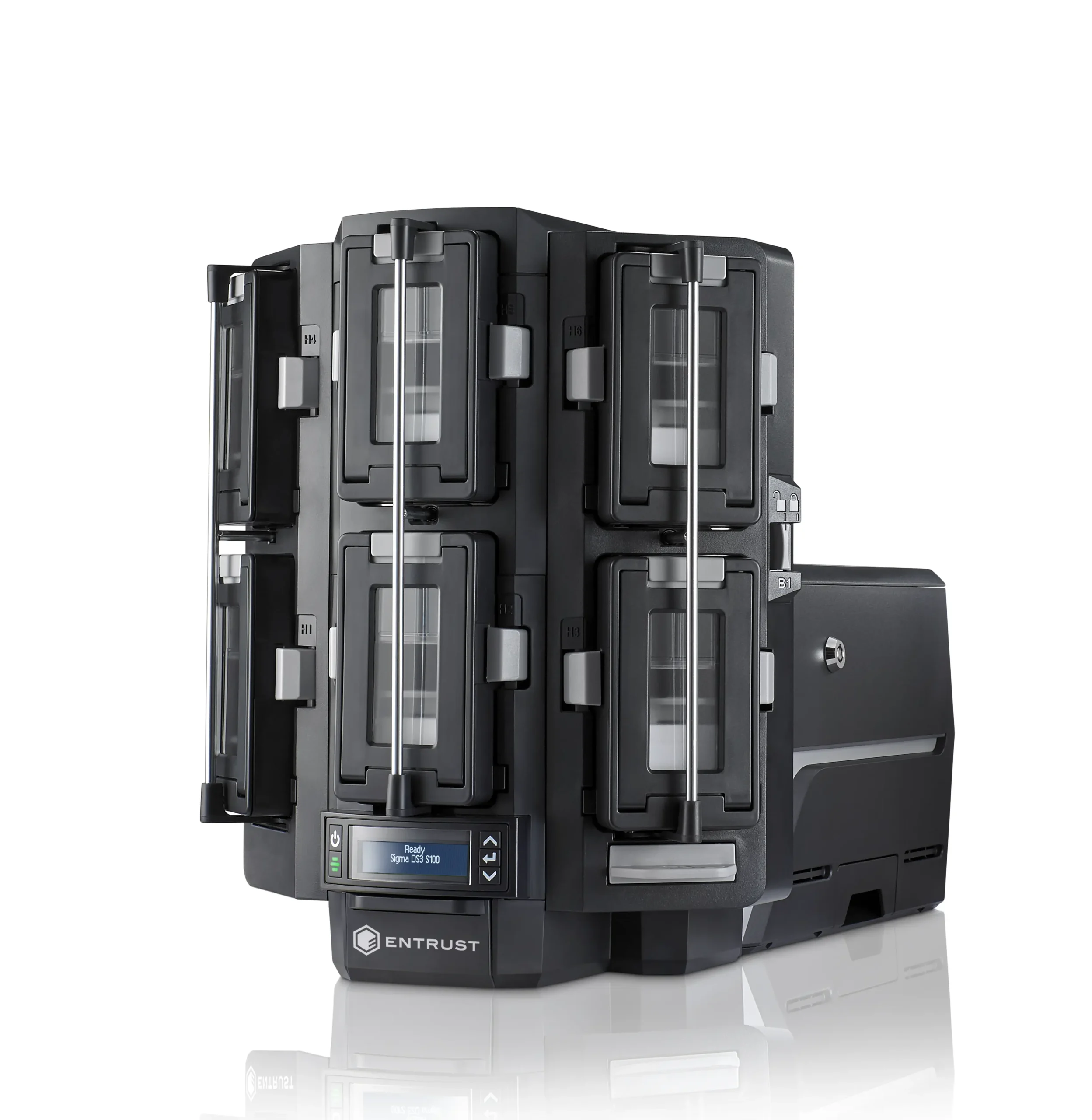 ds3 id card printer with multi-hopper